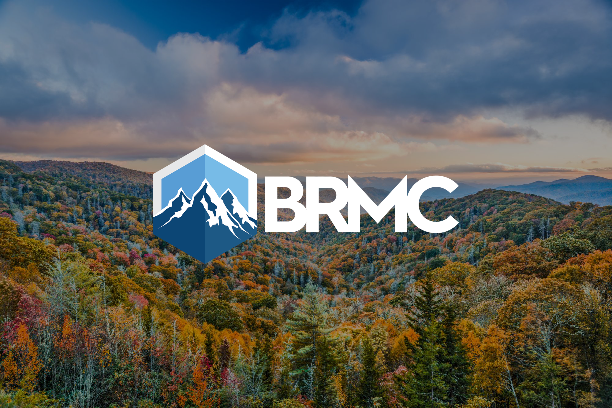BRMC logo on scenic background