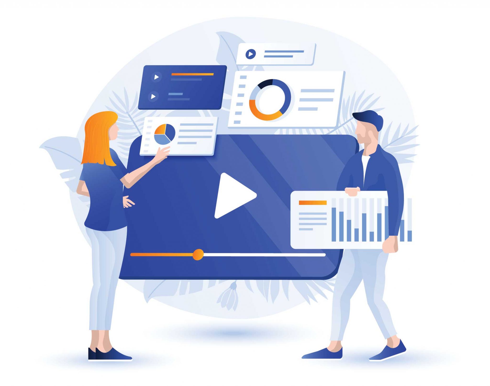 People looking at how well their youtube advertisement numbers are doing for commercial use